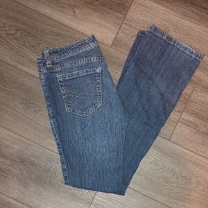 Aeropostale Chelsea Bootcut 3/4 Short Blue Jeans